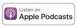 Button with the Apple Podcast logo linking to The Mortgage Reports Podcast